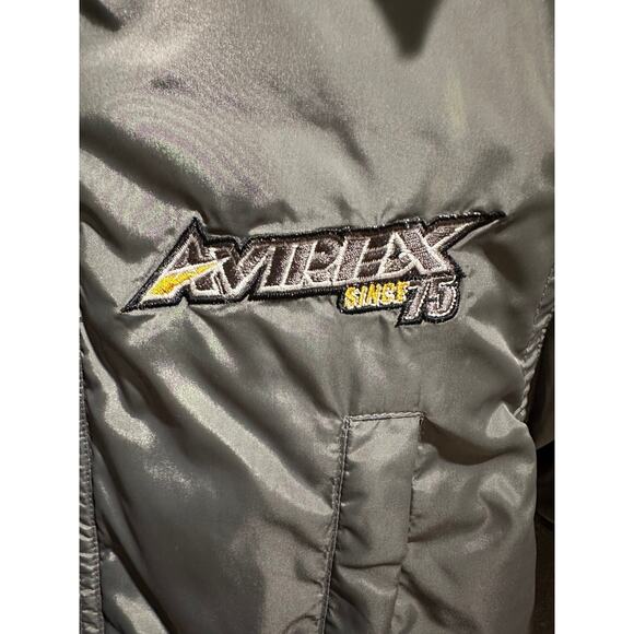 Avirex Tactical Systems Reversible Down Coat Yellow Grey Zip Size 3T - Picture 4 of 11